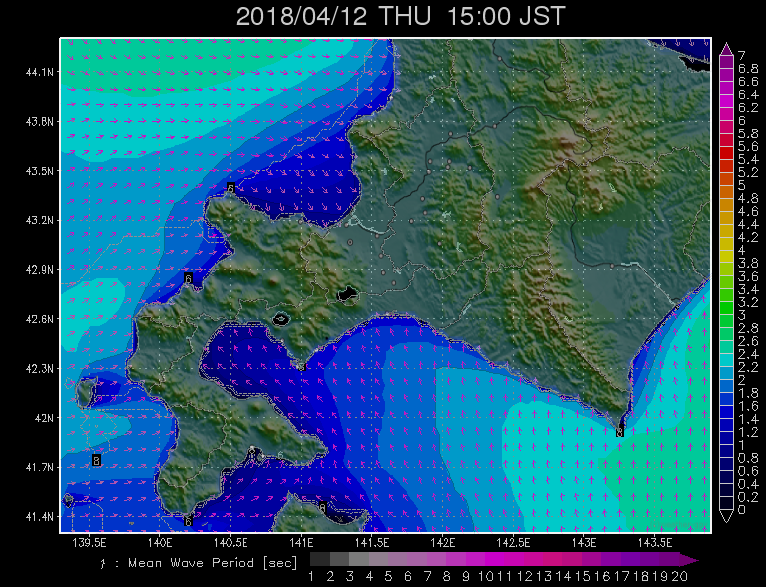 GPV北海道の波浪予想