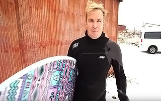 ジェイミー・オブライエンが冬の北海道でスノーボード＆サーフィン！