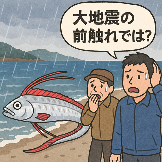 大地震の前触れとされるリュウグウノツカイ