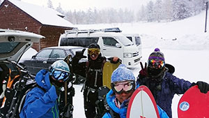 前十勝岳冬山登山下山後
