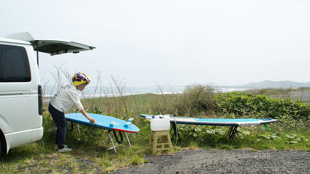 北海道SUPサーフィン白老