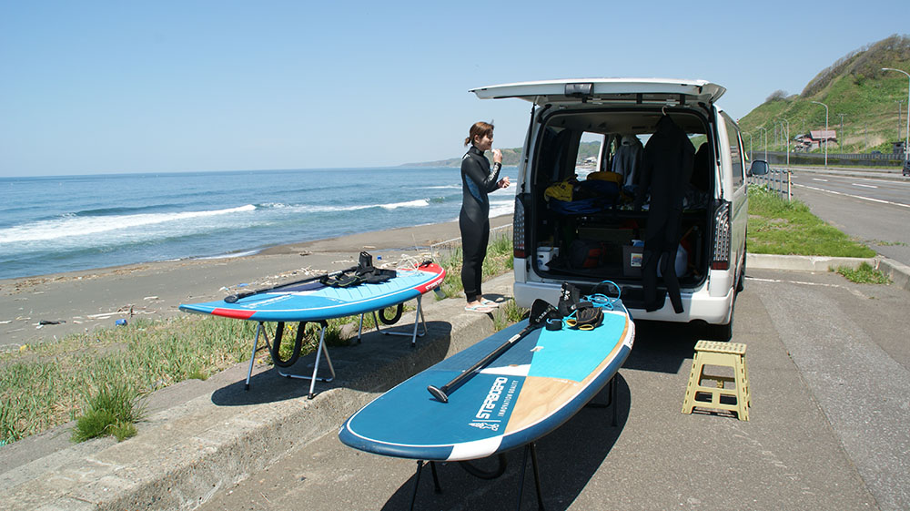 北海道SUPサーフィン小平町