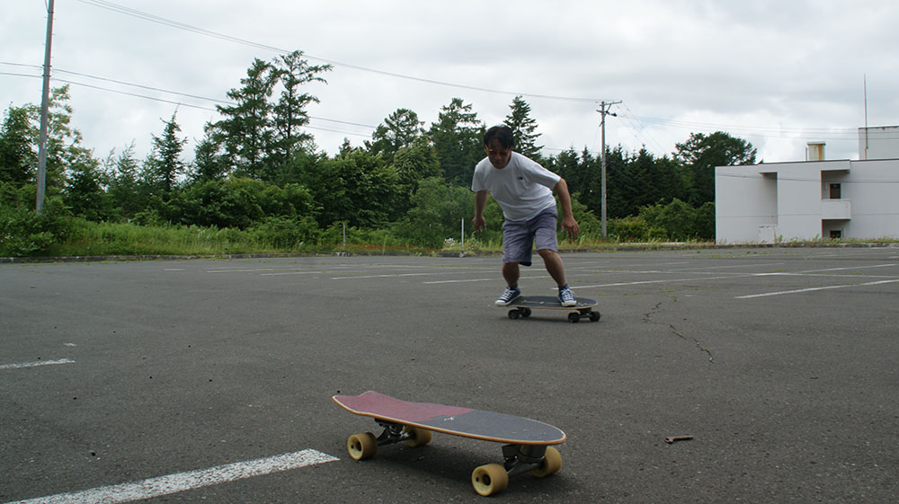 厚真町サーフスケート乗り比べ