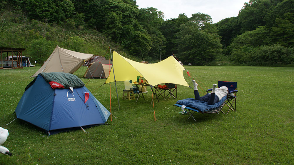静内キャンプ場の朝