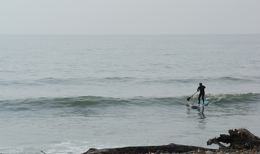 白老 SUPサーフィン波の写真6
