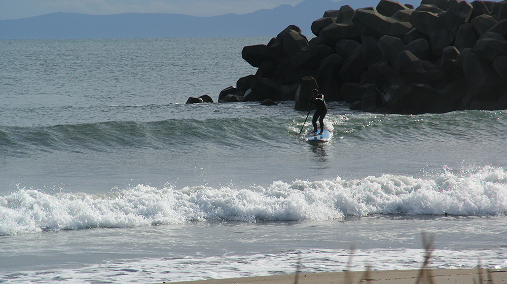 次は斜めにテイクオフ