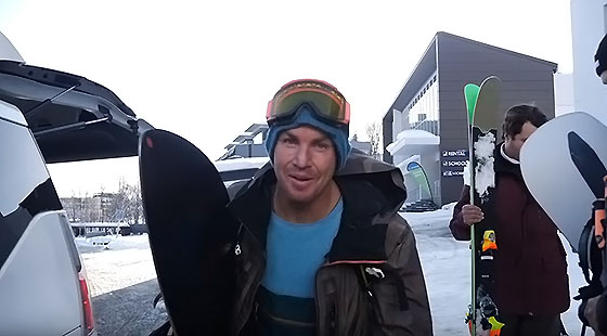 ジェイミー・オブライエンが北海道でスノーボード